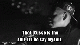 That D'ussÃ© is the shit, if I do say myself. | image tagged in gifs | made w/ Imgflip video-to-gif maker