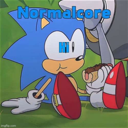 Random Sonic Template (REMAKE) | Hi | image tagged in random sonic template remake | made w/ Imgflip meme maker