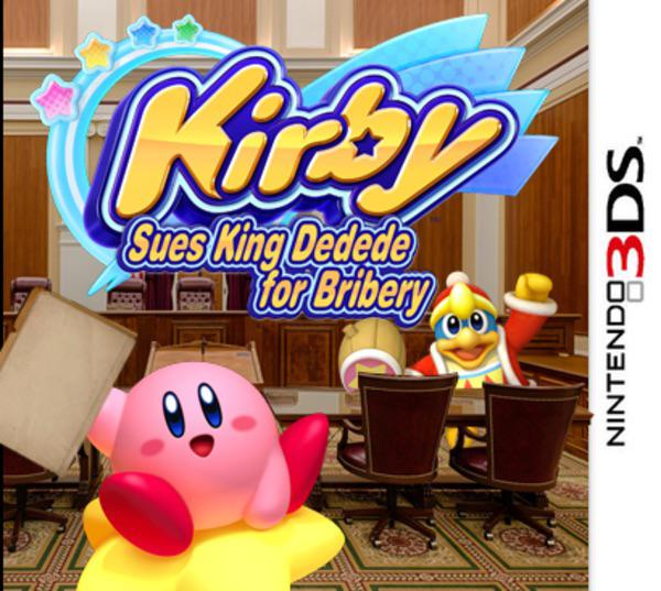 High Quality Kirby sues king Dedede for bribery Blank Meme Template
