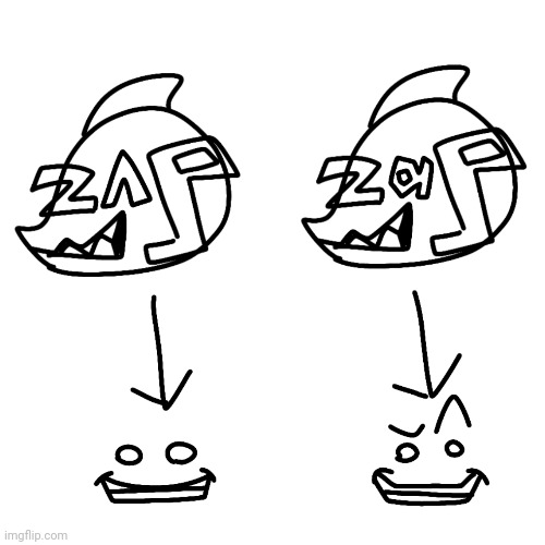 Here's the reason why zap's design may seem inconsistent but on all reality it's just a facial expression | made w/ Imgflip meme maker