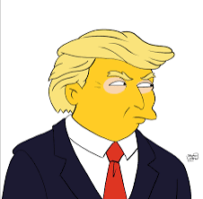 Trump Simpsons missed me. Blank Meme Template