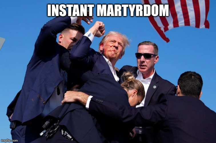 Instant martyrdom | INSTANT MARTYRDOM | image tagged in instant martyrdom | made w/ Imgflip meme maker