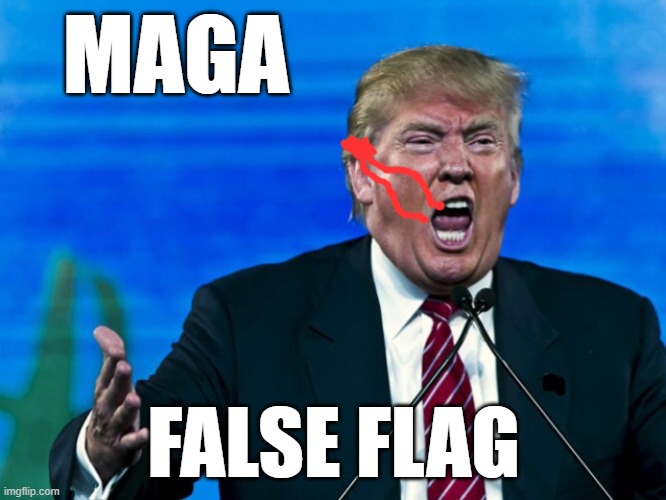 trump Yelling Make It Look Good I Need This To Win, And Make Lots Of Money | MAGA; FALSE FLAG | image tagged in trump yelling,false flag,donald trump approves,fascist,commie,dictator | made w/ Imgflip meme maker
