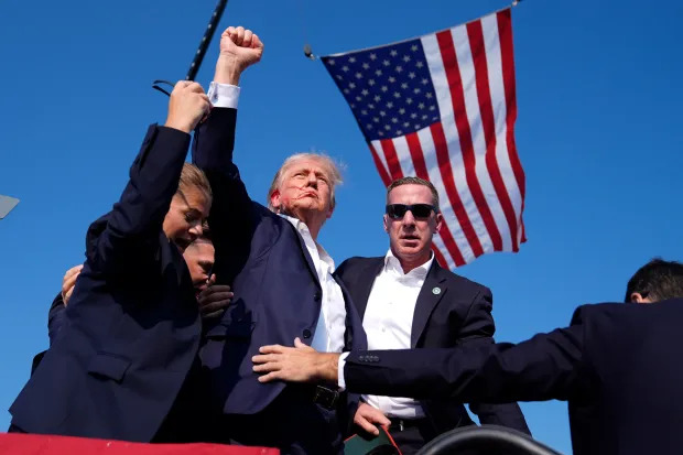 trump shot Blank Meme Template