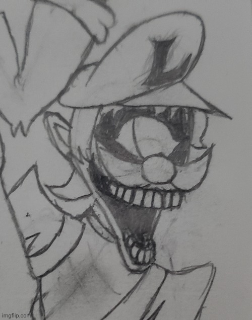 Le cyclops | image tagged in mario's madness,wip,drawing | made w/ Imgflip meme maker