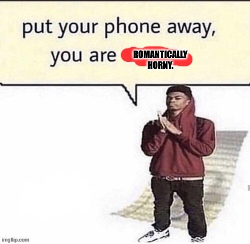 Asexual put your phone away | image tagged in asexual put your phone away | made w/ Imgflip meme maker