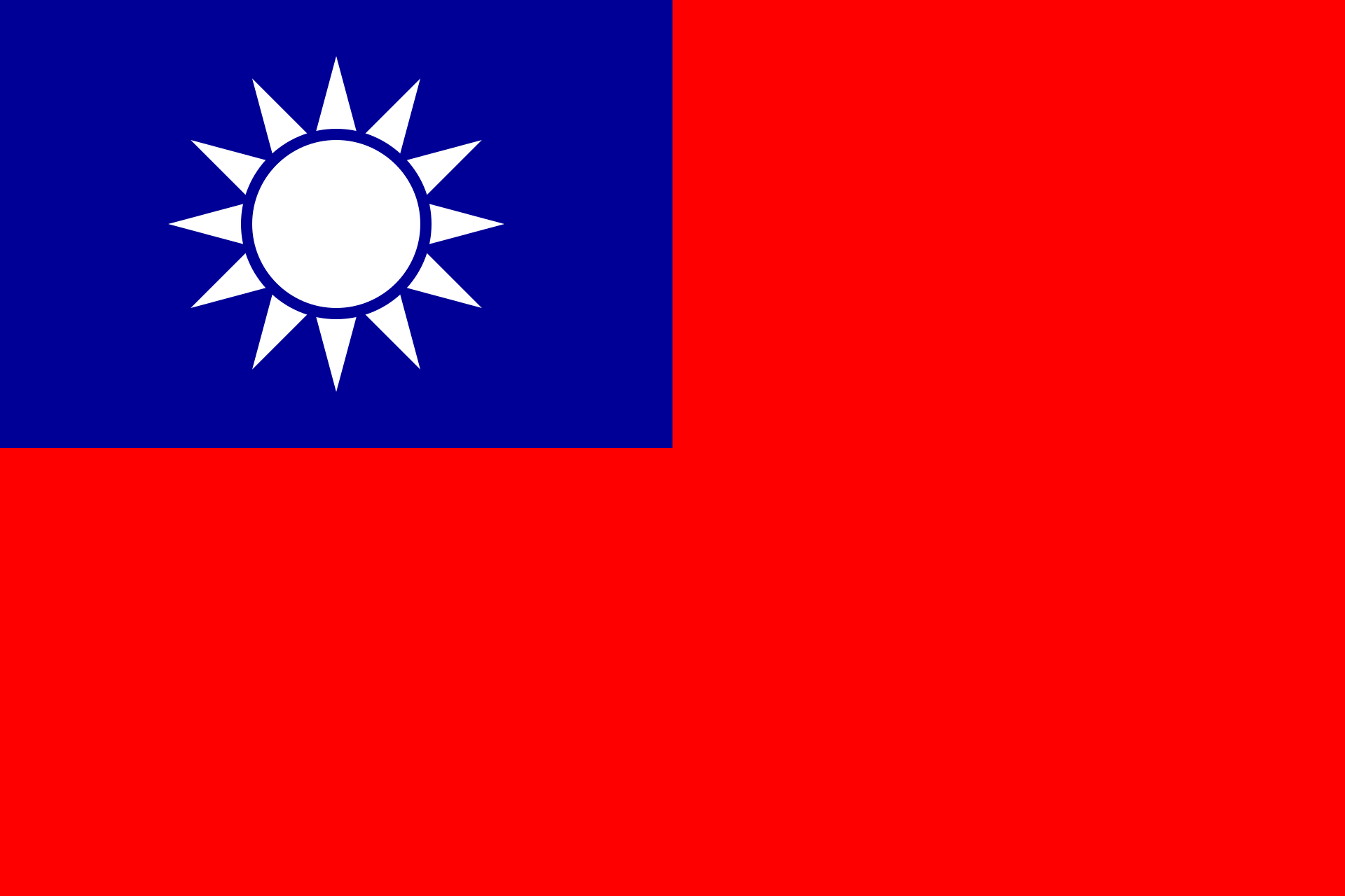 Flag of the ROC : Republic of China Blank Meme Template