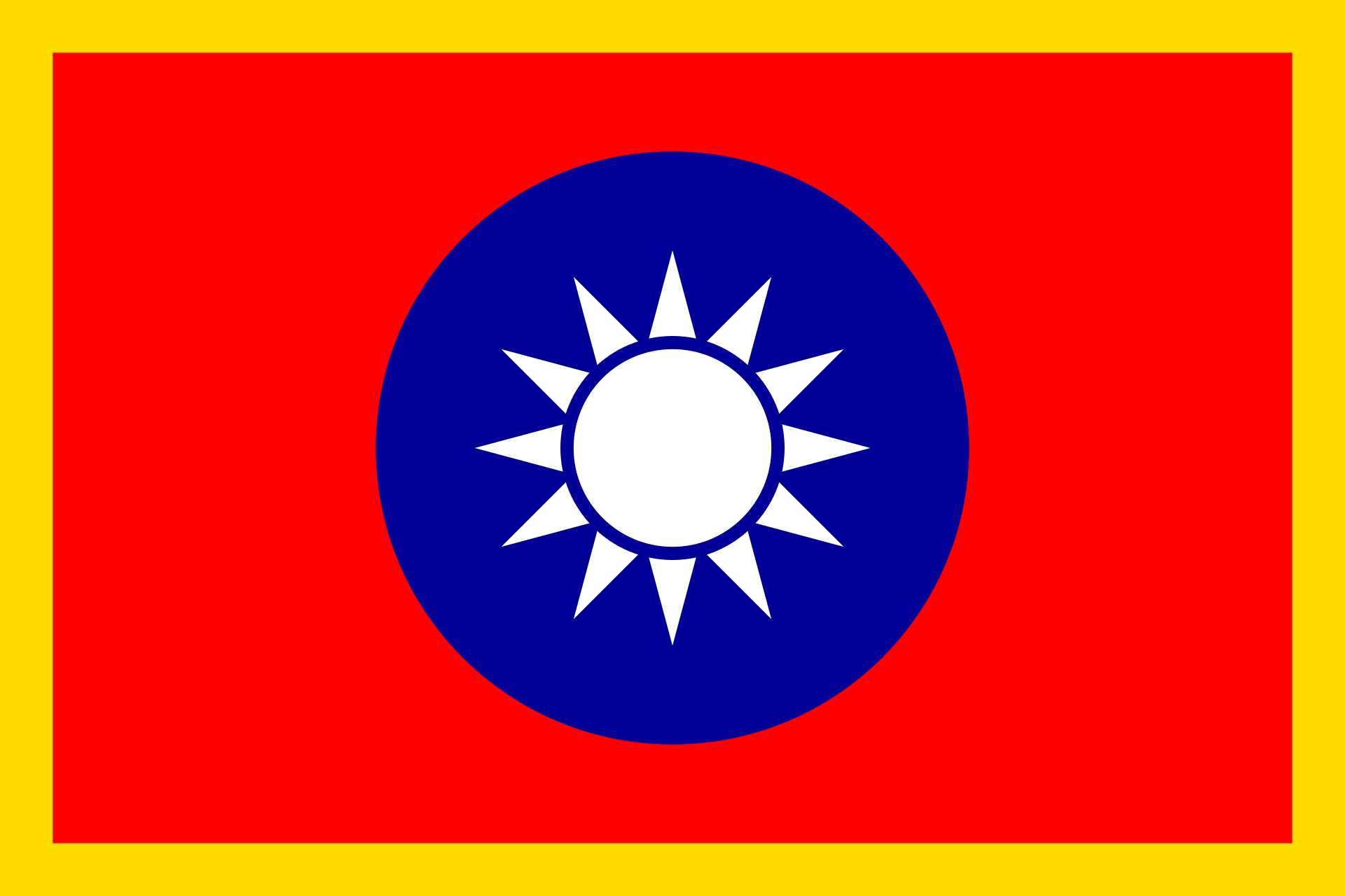 Flag of the ROC : Standard of the President of the ROC Blank Meme Template