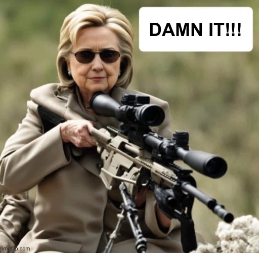 Hillary is just like Wile E Coyote | DAMN IT!!! | image tagged in hill gun | made w/ Imgflip meme maker