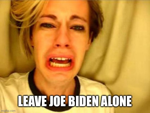 Leave Britney Alone | LEAVE JOE BIDEN ALONE | image tagged in leave britney alone | made w/ Imgflip meme maker