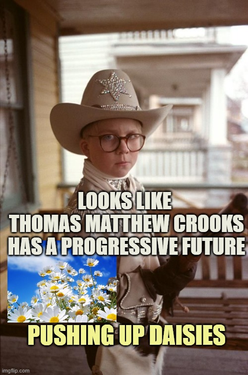 Perp is a culminating Lockdown tragedy , a Federal Pandemic Response Result | LOOKS LIKE 
THOMAS MATTHEW CROOKS
HAS A PROGRESSIVE FUTURE; PUSHING UP DAISIES | image tagged in assassination classroom,black,rock,president trump,lockdown,pandemic | made w/ Imgflip meme maker