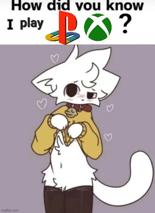 Console wars joke | image tagged in how did you know i play x | made w/ Imgflip meme maker