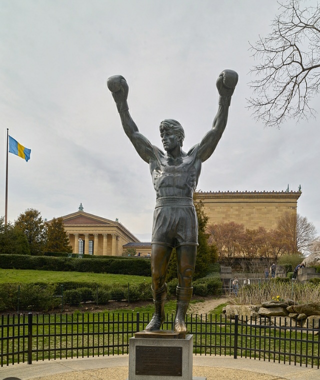 High Quality Rocky statue Blank Meme Template