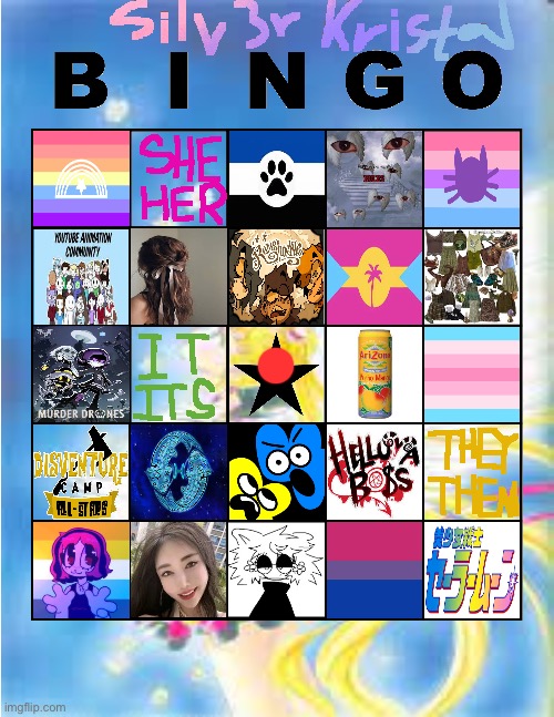 Silv3r_Kristal´s bingo | image tagged in silv3r_kristal s bingo | made w/ Imgflip meme maker