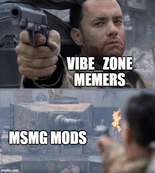 I heard this place has more moderation. | VIBE_ZONE MEMERS; MSMG MODS | image tagged in tom hanks tank,tom hanks,tom,hanks,tank | made w/ Imgflip meme maker