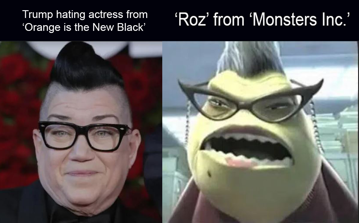 Trump hater looks like 'Roz'! Blank Meme Template