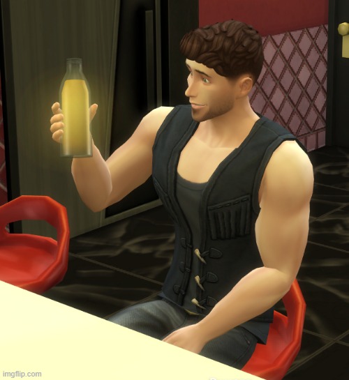 golden milk | image tagged in sims 4,the sims | made w/ Imgflip meme maker