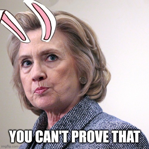 hillary clinton pissed | YOU CAN'T PROVE THAT | image tagged in hillary clinton pissed | made w/ Imgflip meme maker