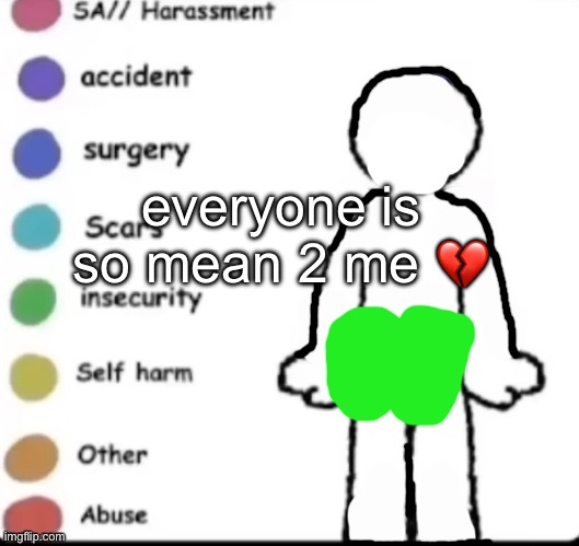 Make your own | everyone is so mean 2 me 💔 | image tagged in make your own | made w/ Imgflip meme maker