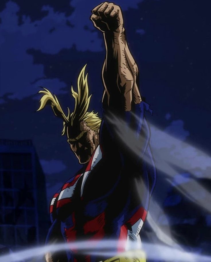 All Might Fist In Air Blank Meme Template