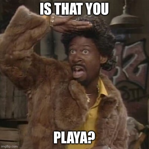 Is that you playa | IS THAT YOU PLAYA? | image tagged in is that you playa | made w/ Imgflip meme maker