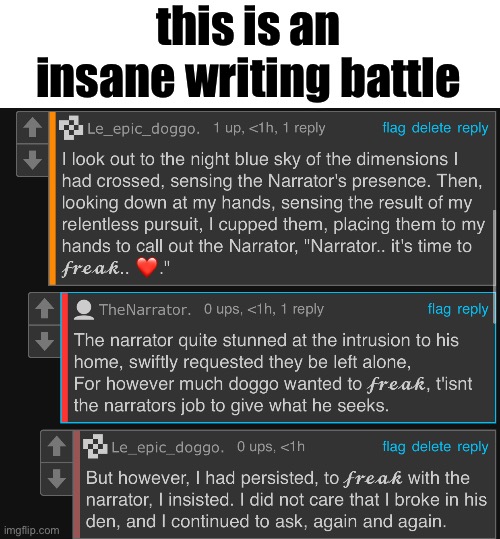 peak writing - Imgflip