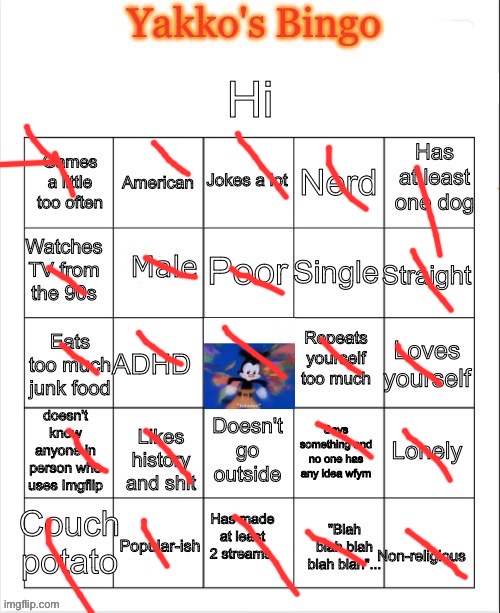 TheYakkoMemer Bingo 2.5 | image tagged in theyakkomemer bingo 2 5 | made w/ Imgflip meme maker