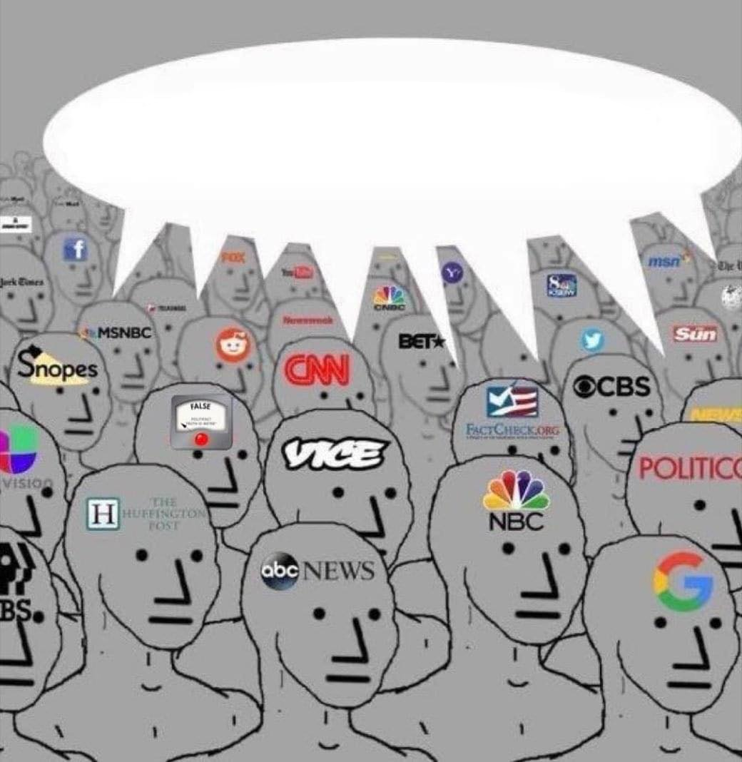 fake news media npc Blank Meme Template