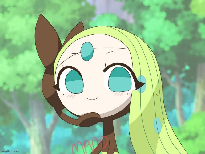 Just Meloetta (Art by MADD) | made w/ Imgflip meme maker