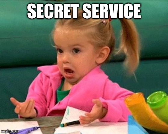 Yeah right | SECRET SERVICE | image tagged in i don't know good luck charlie | made w/ Imgflip meme maker