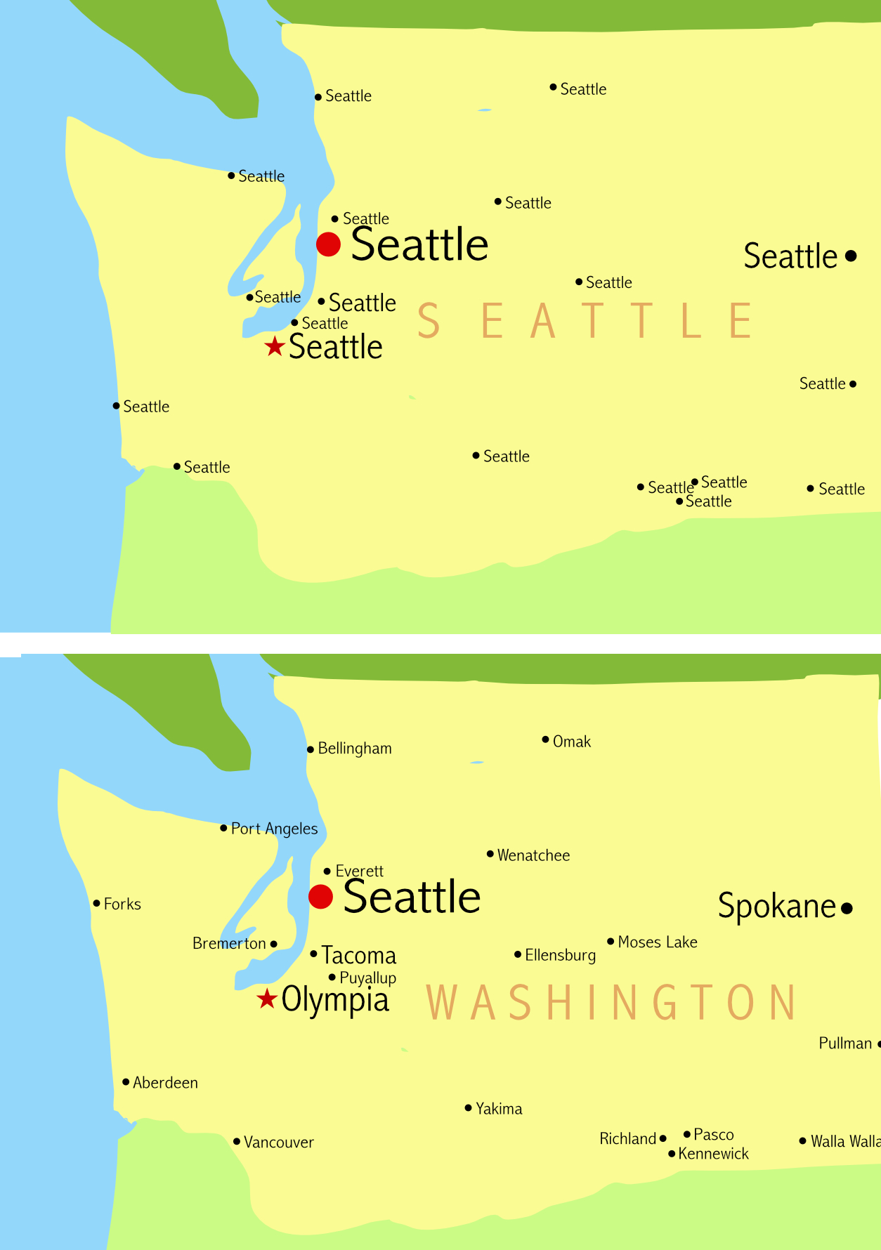 State of Seattle Blank Meme Template