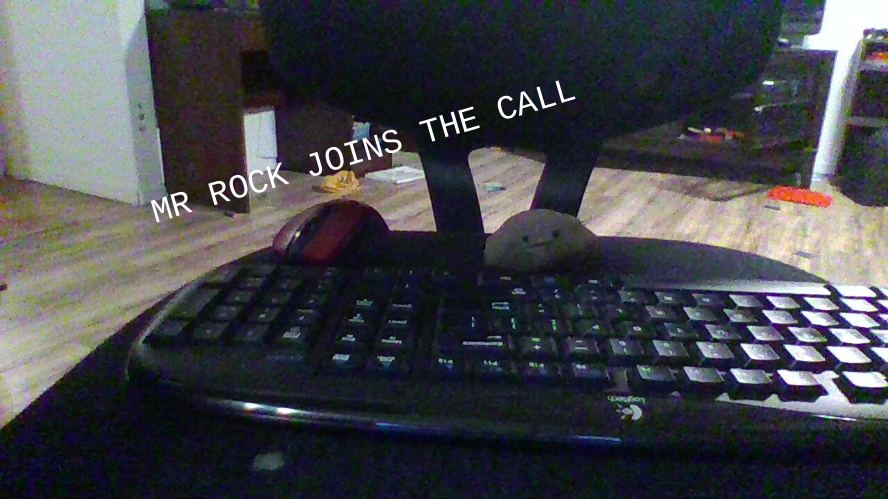 mr. rock joins the call Blank Meme Template