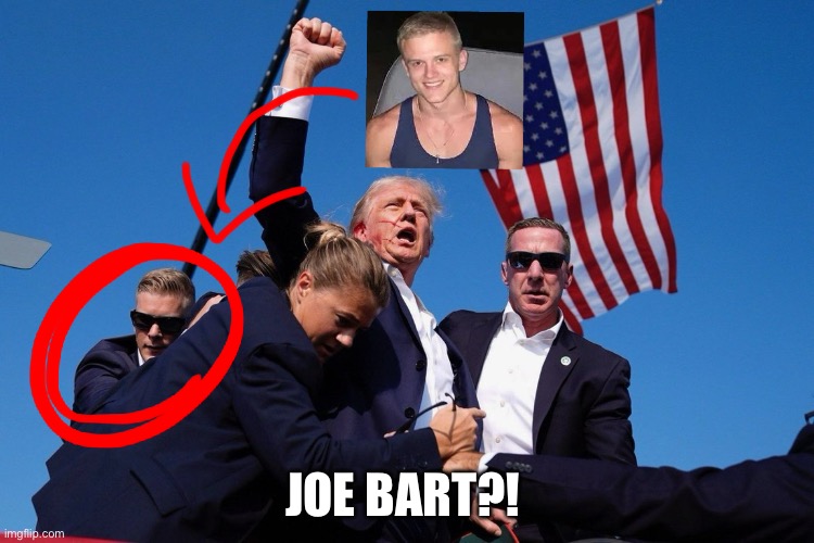 Joe protecting Bart | JOE BART?! | image tagged in memes,funny,joe biden,trump,joe bart,usa | made w/ Imgflip meme maker