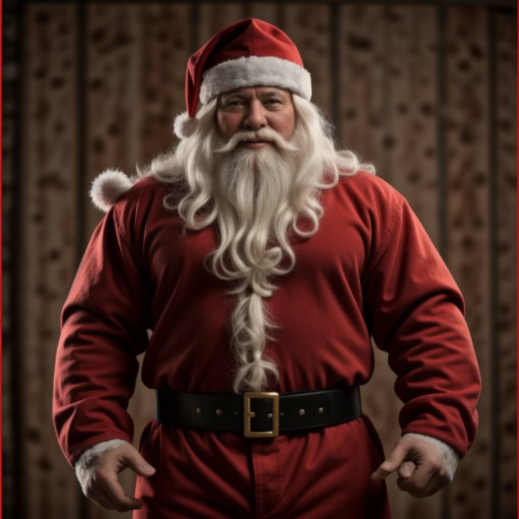 High Quality Buff Santa Blank Meme Template