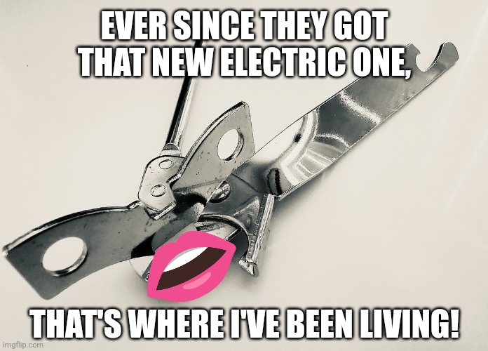 EVER SINCE THEY GOT THAT NEW ELECTRIC ONE, THAT'S WHERE I'VE BEEN LIVING! | made w/ Imgflip meme maker