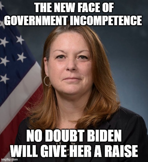 When leadership matters this is all you get | THE NEW FACE OF GOVERNMENT INCOMPETENCE; NO DOUBT BIDEN WILL GIVE HER A RAISE | image tagged in kim cheatle,secret service,government incompetence,democrat war on america,resign,hire better people | made w/ Imgflip meme maker