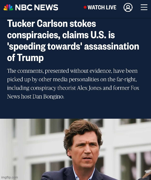 Tucker was right | image tagged in tucker carlson | made w/ Imgflip meme maker