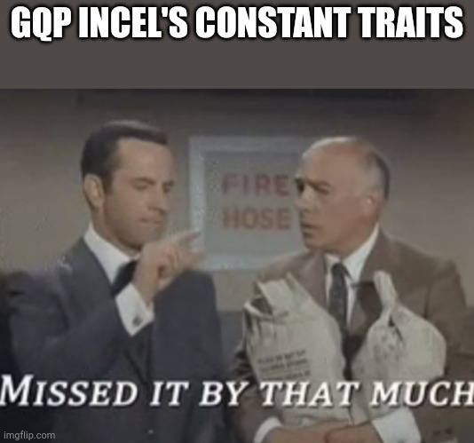 MAGA failure | GQP INCEL'S CONSTANT TRAITS | image tagged in try harder,loser | made w/ Imgflip meme maker