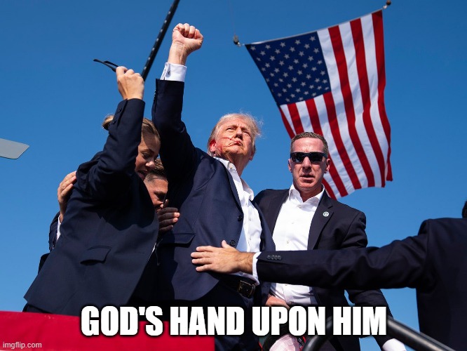 God's hand upon him | GOD'S HAND UPON HIM | made w/ Imgflip meme maker