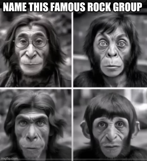 Rock | NAME THIS FAMOUS ROCK GROUP | image tagged in manipulation | made w/ Imgflip meme maker
