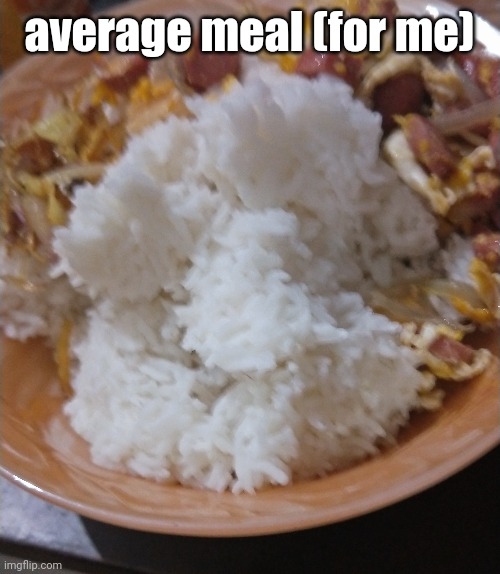 just a lil peek of what i eat | average meal (for me) | made w/ Imgflip meme maker
