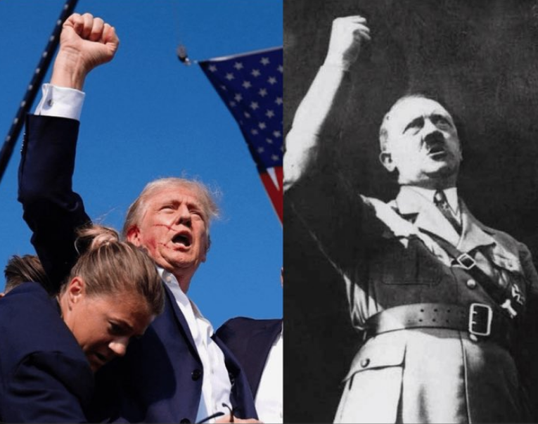 High Quality Hitler and Donald Trump Blank Meme Template