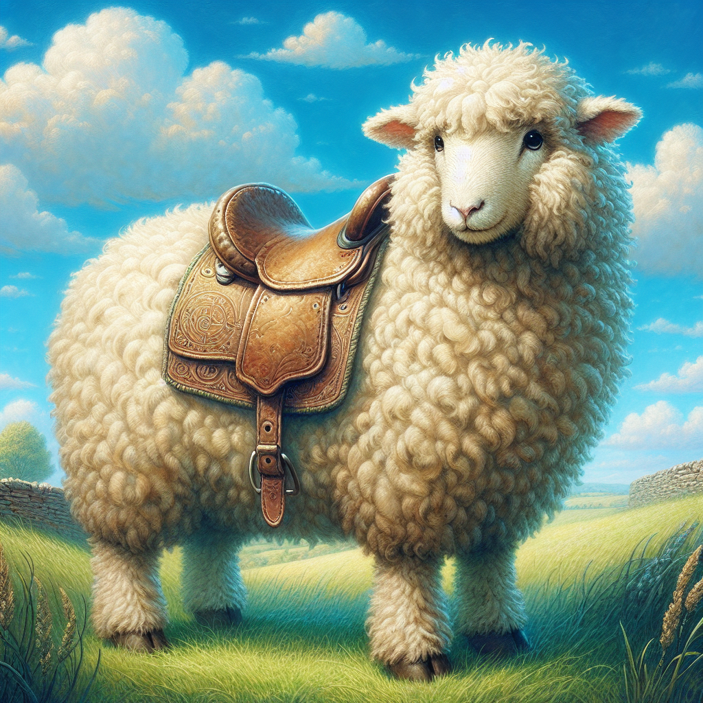 Sheep with saddle Blank Meme Template