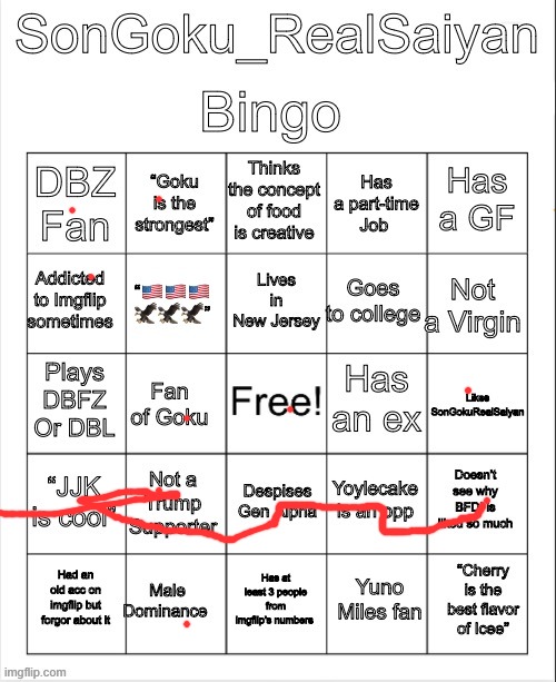 opp means smth bad probabaly | image tagged in songoku_realsaiyan bingo | made w/ Imgflip meme maker
