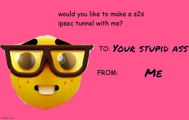 Site-to-site valentines | Your stupid ass Me | image tagged in site-to-site valentines | made w/ Imgflip meme maker