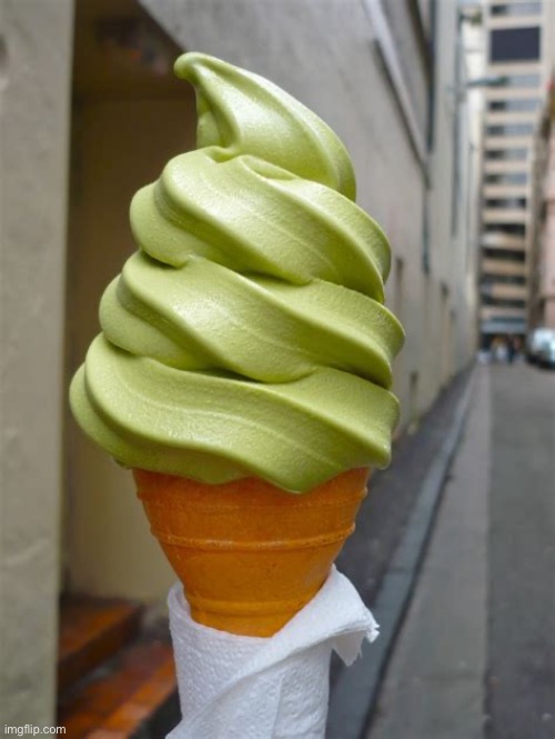 The Wasabi Cone | image tagged in the wasabi cone | made w/ Imgflip meme maker