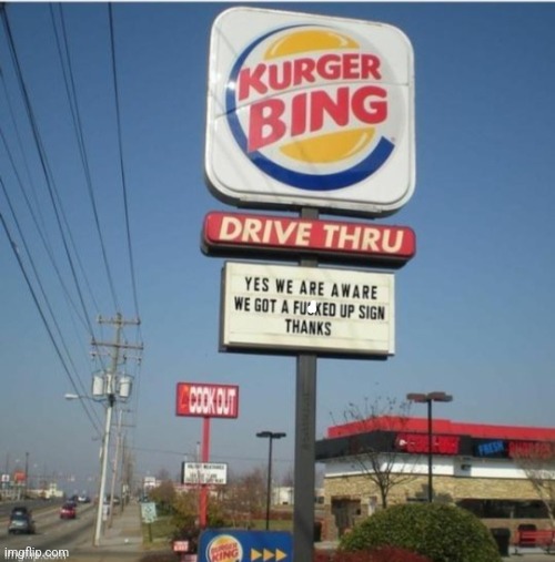 Kurger Bing | image tagged in burger king | made w/ Imgflip meme maker