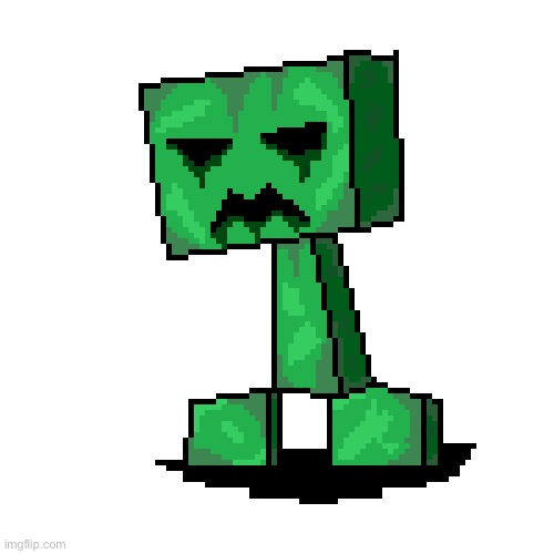 I Turned the Minecraft creeper into an earthbound enemy! | image tagged in art,creeper,minecraft,earthbound | made w/ Imgflip meme maker