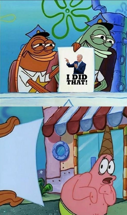 Scared Patrick | image tagged in scared patrick,slavic,joe biden | made w/ Imgflip meme maker