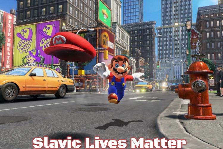 Mario | Slavic Lives Matter | image tagged in mario,slavic | made w/ Imgflip meme maker